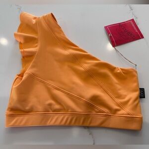 Tiger Friday Orange One-Shoulder Dance Top